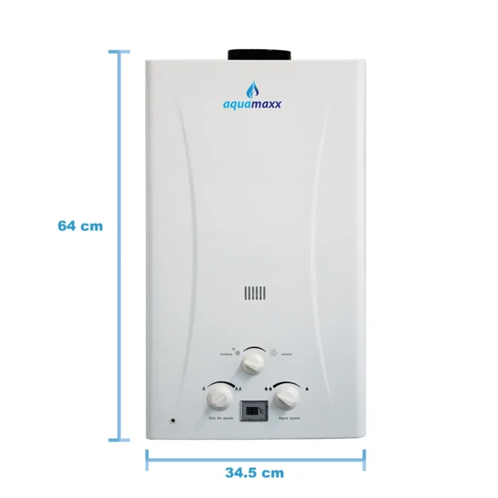 Terma a gas de 10 Lts/min. Top – Tiro Natural Aquamaxx - Imagen 2