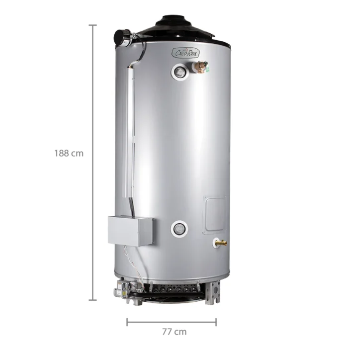 Termotanque D80 - 306 Lts 512,000 BTU Tipo B Calorex - Imagen 2