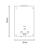 Terma de paso 7.5 Ltsmin Tipo B con vidrio templado Aquamaxx - Imagen 4