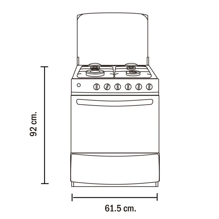 Cocina Premium Deluxe a Gas 24" SGA - Imagen 2