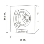 Secadora a Gas 10 Kg modelo Rinnai: Única que se puede colgar - Imagen 4