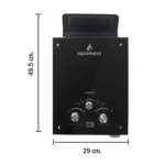Terma de paso a gas 5.5 Ltsmin Tipo A con vidrio templado Aquamaxx - Imagen 2