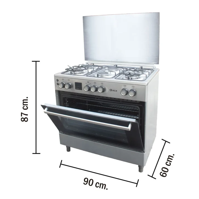 Cocina 6H Platinum 6 90 Para Profesionales SGA - Imagen 4