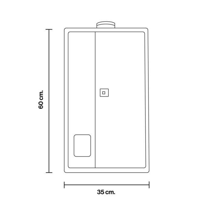 TERMA DE PASO 23 LTS/MIN TIRO FORZADO MODULANTE RINNAI - Imagen 3